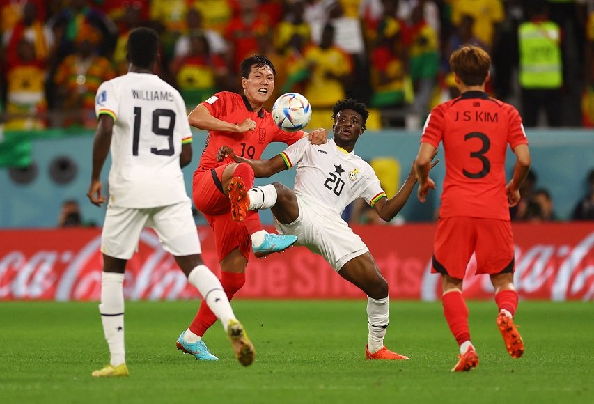 south korea national football team vs ghana national football team lineups