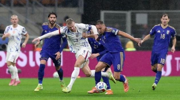 norway national football team vs italy national football team lineups