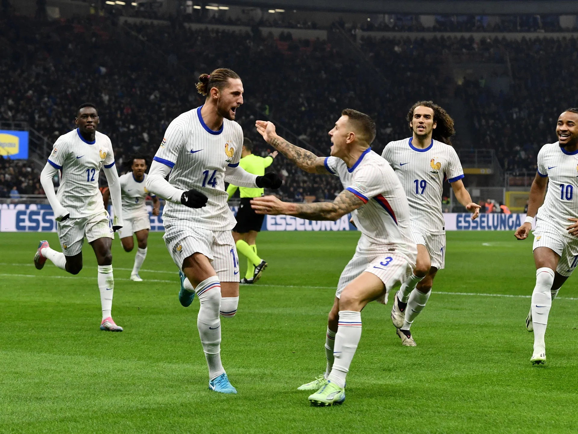 Italy national football team vs France national football team lineups