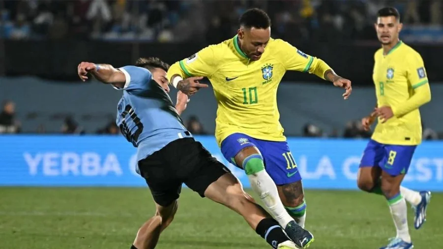 Uruguay national football team vs Brazil national football team lineups