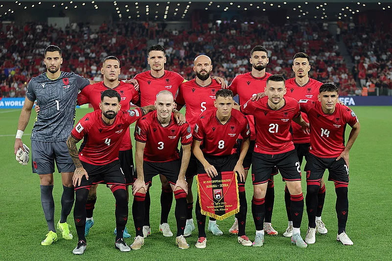 albania national football team vs serbia national football team lineups
