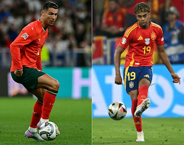spain national football team vs portugal national football team lineups
