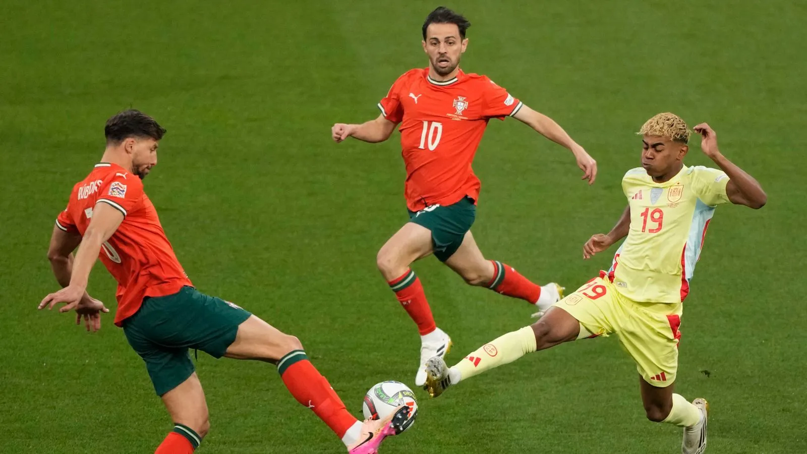 spain national football team vs portugal national football team lineups