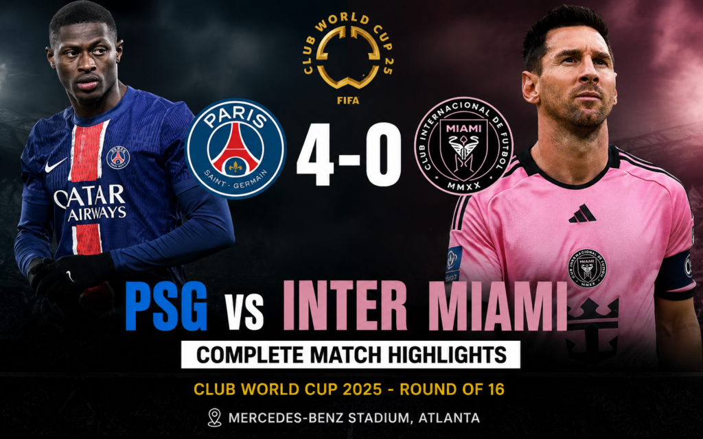 Epic Psg vs Inter Miami Lineups: Full Starting XI, Match Stats, Player Ratings & PSG’s Dominant 4-0 Victory Psg vs Inter Miami Lineups