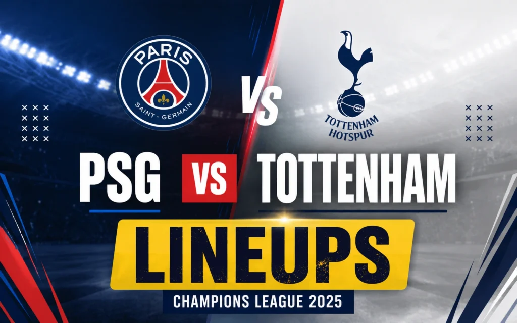 PSG vs Tottenham Lineups: Complete Starting XI, Formations & 7 Incredible Match Insights PSG vs Tottenham Lineups: Complete Starting XI, Formations & 7 Incredible Match Insights
