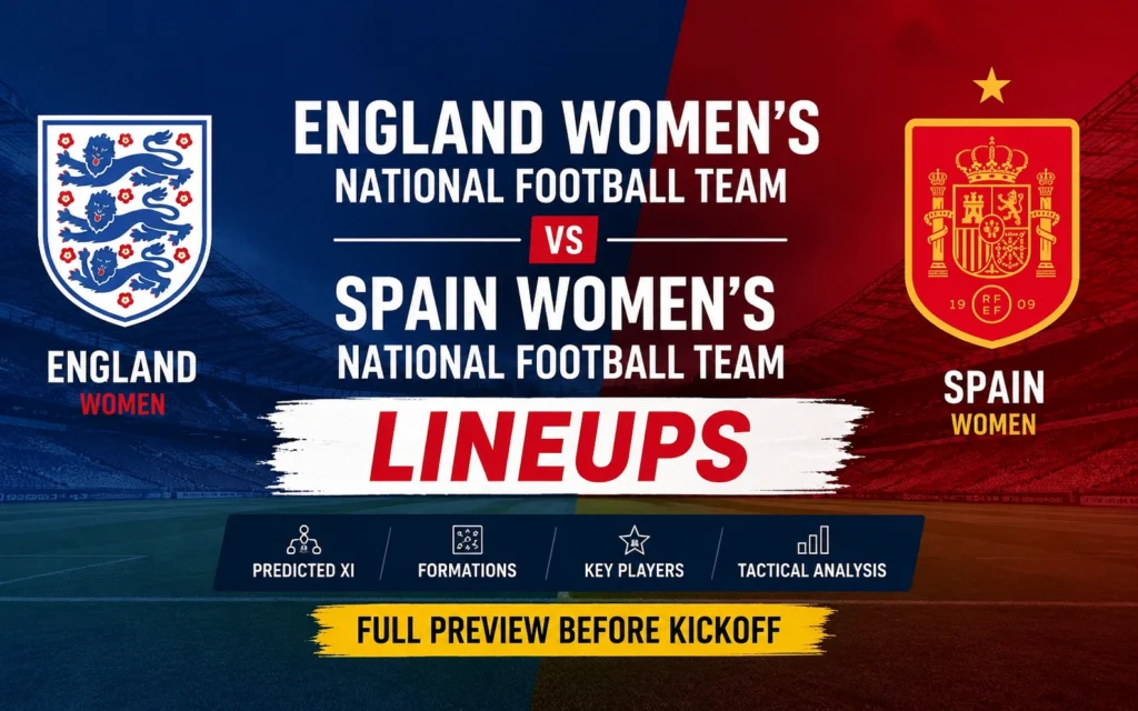 England Women’s National Football Team vs Spain Women’s National Football Team Lineups: Predicted XI, Formation & Key Players (2026)